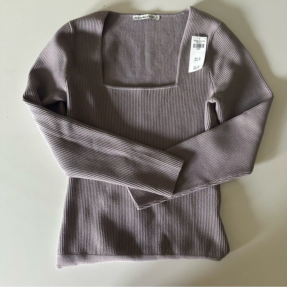 Abercrombie Long-Sleeve Squareneck Bodysuit